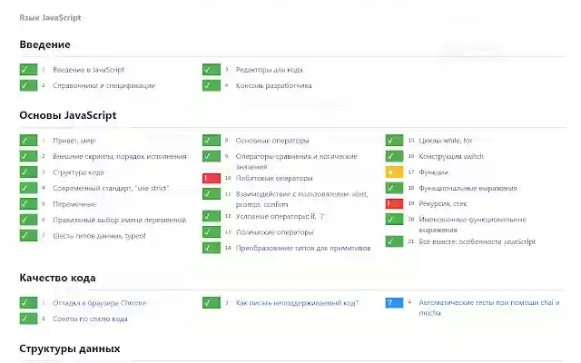 Метки для учебника javascript.ru  from Chrome web store to be run with OffiDocs Chromium online