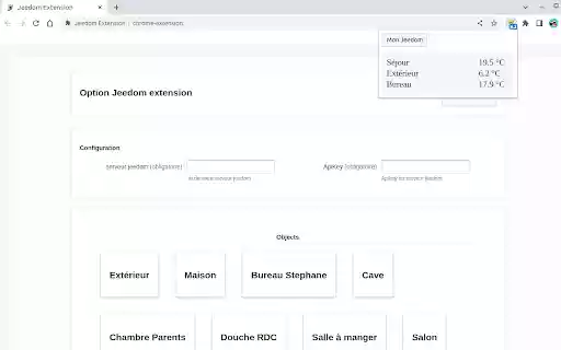 Jeedom Extension  from Chrome web store to be run with OffiDocs Chromium online