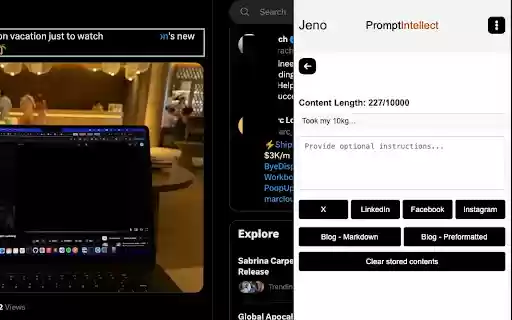 Jeno  from Chrome web store to be run with OffiDocs Chromium online