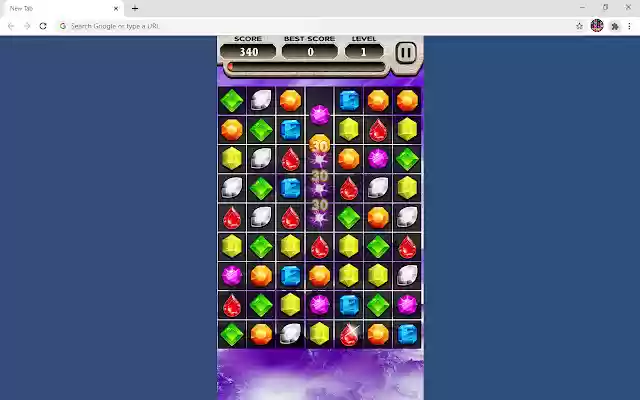 Jewelry Match Game  from Chrome web store to be run with OffiDocs Chromium online