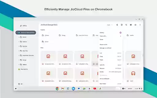 JioCloud Your Cloud Storage  from Chrome web store to be run with OffiDocs Chromium online