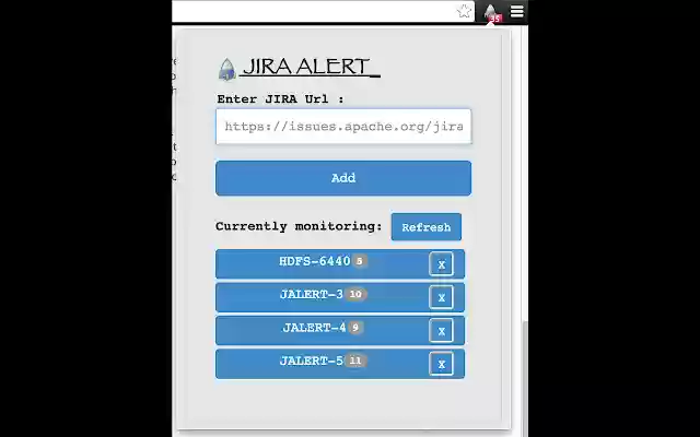 Jira Alert and Updates from Chrome web store to be run with OffiDocs Chromium online Jira Alert and Updates from Chrome web store to be run with OffiDocs Chromium online