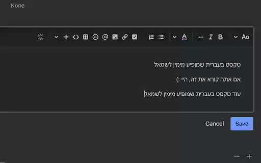 Jira Description RTL/LTR Toggle  from Chrome web store to be run with OffiDocs Chromium online