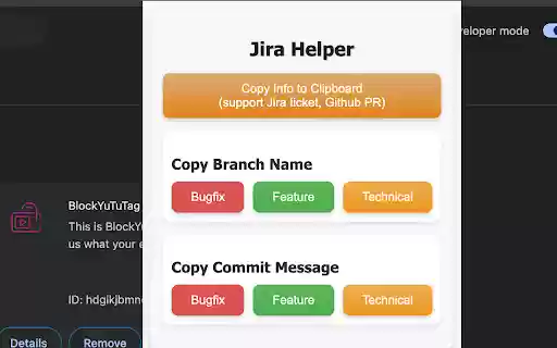 Chrome 웹 스토어의 Jira git 도우미를 OffiDocs Chromium 온라인에서 실행