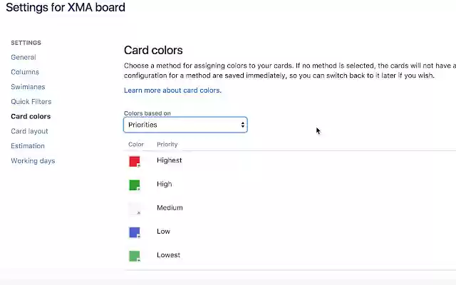 JIRA Issue Card Color Extension  from Chrome web store to be run with OffiDocs Chromium online