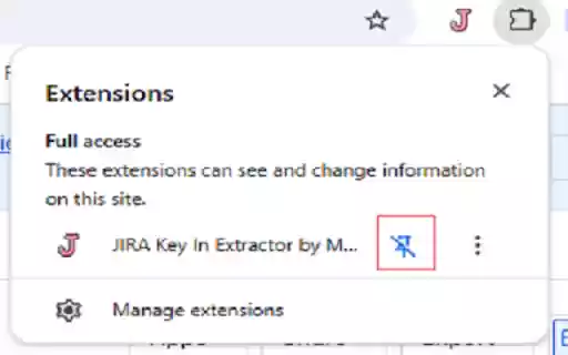 JIRA Key In Extractor by Mayank_R  from Chrome web store to be run with OffiDocs Chromium online