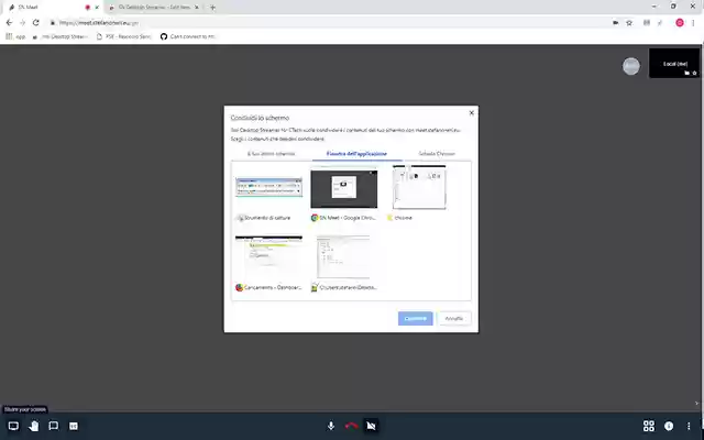 Jitsi Desktop Streamer for CTech  from Chrome web store to be run with OffiDocs Chromium online