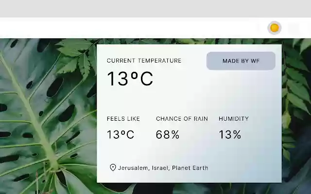 JLM Weather  from Chrome web store to be run with OffiDocs Chromium online