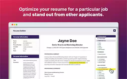 Jobalope Chrome Extension  from Chrome web store to be run with OffiDocs Chromium online