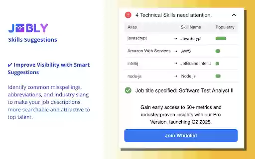 Job Scan (Jobly by Upstaff) free online job scanner  from Chrome web store to be run with OffiDocs Chromium online