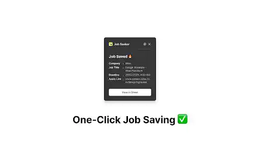 Job Seeker  from Chrome web store to be run with OffiDocs Chromium online