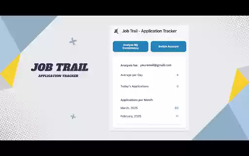 Job Trail Application Tracker  from Chrome web store to be run with OffiDocs Chromium online