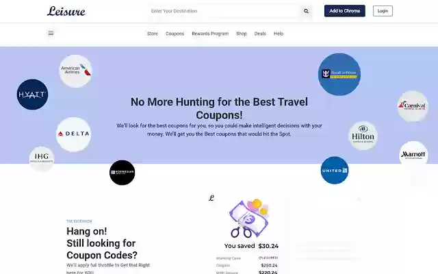 ChromeウェブストアからLeisureに参加して、OffiDocs Chromiumでオンラインで実行します