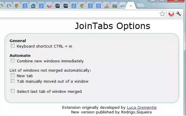JoinTabs  from Chrome web store to be run with OffiDocs Chromium online