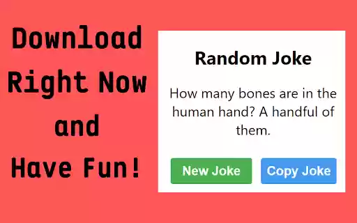 Joke Generator  from Chrome web store to be run with OffiDocs Chromium online