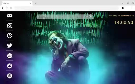 Joker s Twisted Smile Unleash the Madness!  from Chrome web store to be run with OffiDocs Chromium online