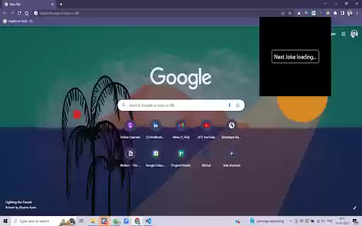 Jokester  from Chrome web store to be run with OffiDocs Chromium online