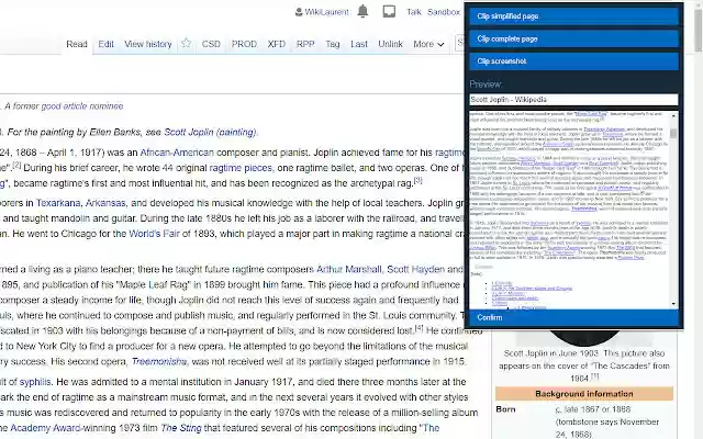 Joplin Web Clipper  from Chrome web store to be run with OffiDocs Chromium online