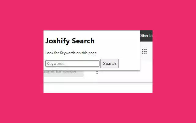 Joshify from Chrome web store to be run with OffiDocs Chromium online Joshify from Chrome web store to be run with OffiDocs Chromium online