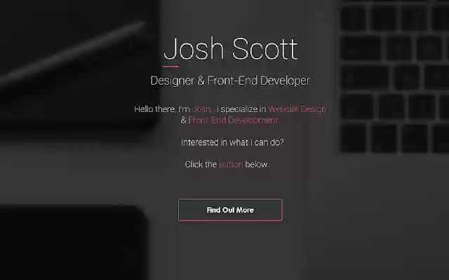 Josh Scott Portfolio  from Chrome web store to be run with OffiDocs Chromium online