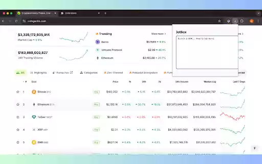 JotBox  from Chrome web store to be run with OffiDocs Chromium online