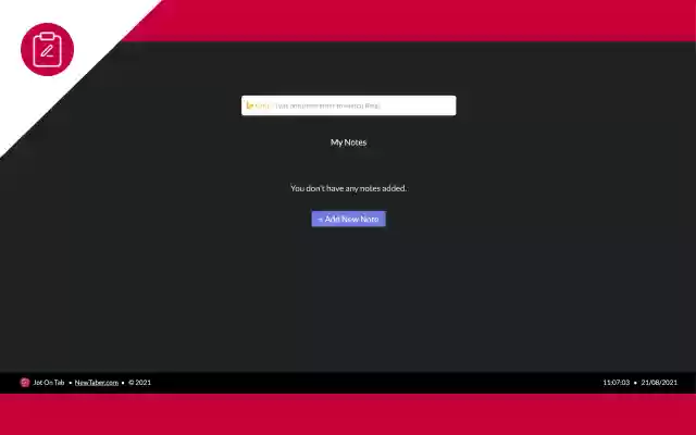 Jot On Tab  from Chrome web store to be run with OffiDocs Chromium online