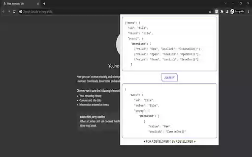 JSANIFY  from Chrome web store to be run with OffiDocs Chromium online