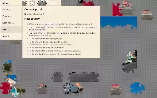 JSaw Puzzle  from Chrome web store to be run with OffiDocs Chromium online