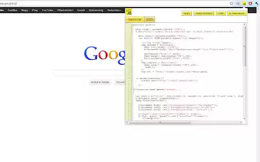JScript tricks  from Chrome web store to be run with OffiDocs Chromium online