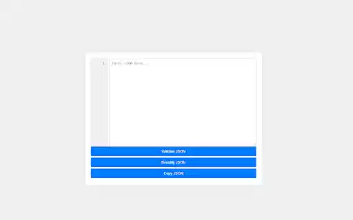 JSON Beautify  from Chrome web store to be run with OffiDocs Chromium online