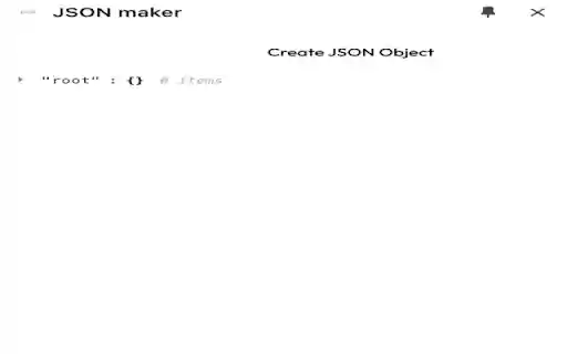JSON maker  from Chrome web store to be run with OffiDocs Chromium online