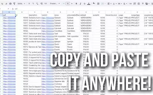 JSON to Table Converter Easy Copy  from Chrome web store to be run with OffiDocs Chromium online