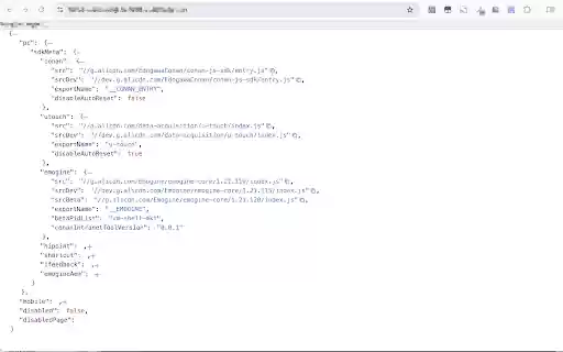 Json viewer Next  from Chrome web store to be run with OffiDocs Chromium online