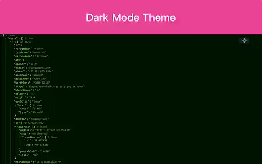 JSON View Pro  from Chrome web store to be run with OffiDocs Chromium online