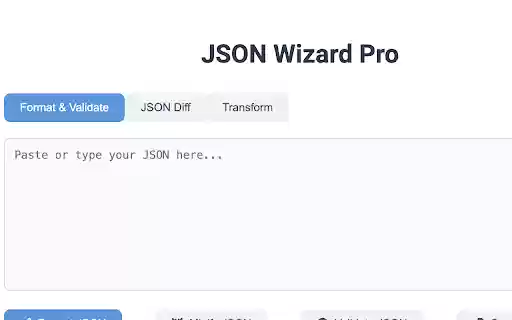 JSON Wizard Pro  from Chrome web store to be run with OffiDocs Chromium online