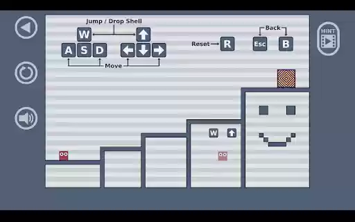 Jumping Shell Game  from Chrome web store to be run with OffiDocs Chromium online