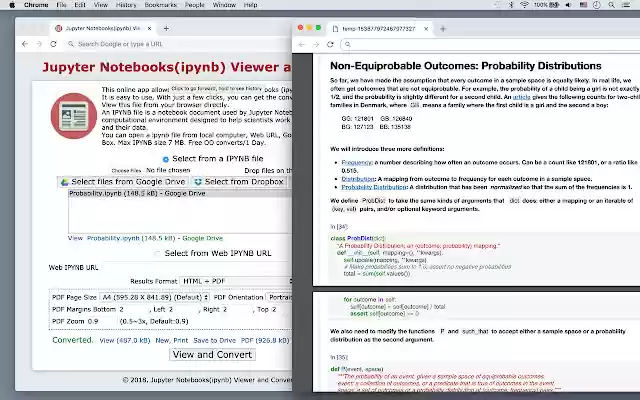 Средство просмотра Jupyter Notebooks IPYNB Viewer из интернет-магазина Chrome будет запускаться с онлайн-версией OffiDocs Chromium