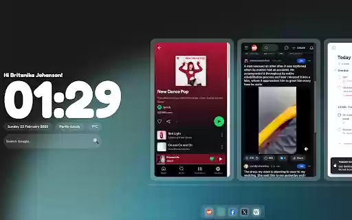 Just Dash  from Chrome web store to be run with OffiDocs Chromium online