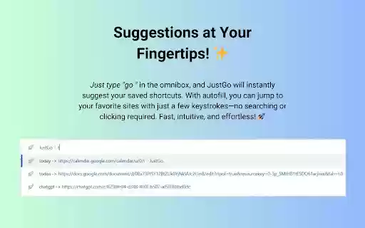 JustGo  from Chrome web store to be run with OffiDocs Chromium online