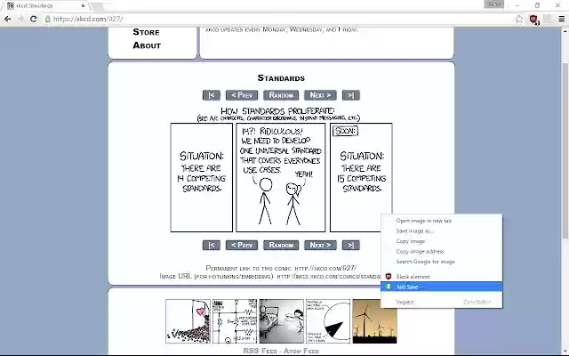 Just Save  from Chrome web store to be run with OffiDocs Chromium online