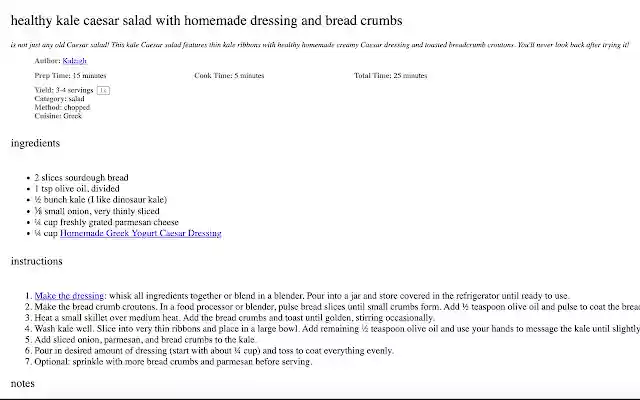 Just show me the recipe  from Chrome web store to be run with OffiDocs Chromium online