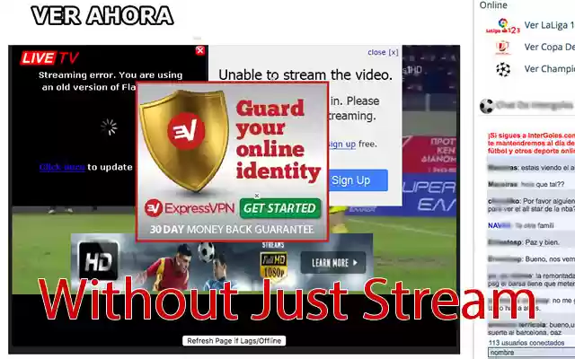Just Stream  from Chrome web store to be run with OffiDocs Chromium online