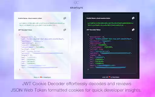 JWT Cookie Decoder  from Chrome web store to be run with OffiDocs Chromium online