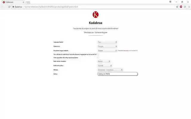 Kadabraa  from Chrome web store to be run with OffiDocs Chromium online