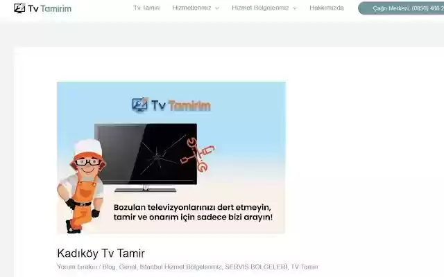 Kadıköy TV Servisi  from Chrome web store to be run with OffiDocs Chromium online