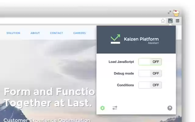 Kaizen Platform Assistant  from Chrome web store to be run with OffiDocs Chromium online