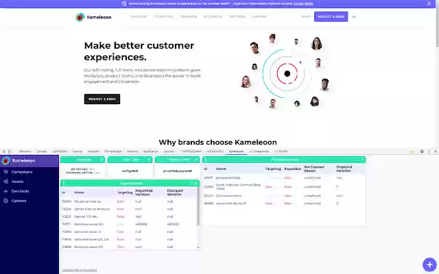 Kameleoon  from Chrome web store to be run with OffiDocs Chromium online