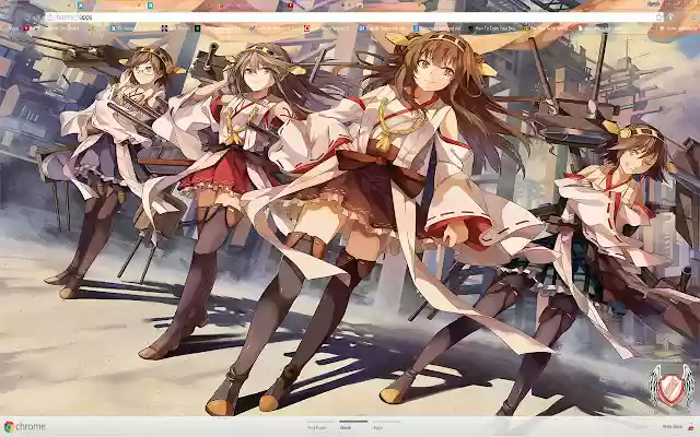 Kantai Theme 01 1600x900  from Chrome web store to be run with OffiDocs Chromium online