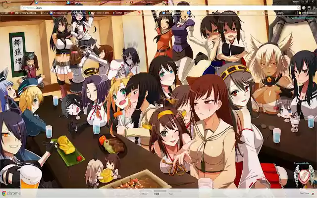 Kantai Theme 03 1366x768  from Chrome web store to be run with OffiDocs Chromium online