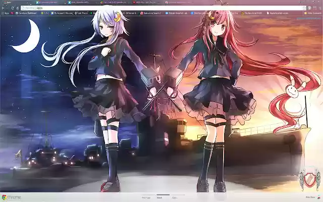 Kantai Theme 22 1366x786  from Chrome web store to be run with OffiDocs Chromium online